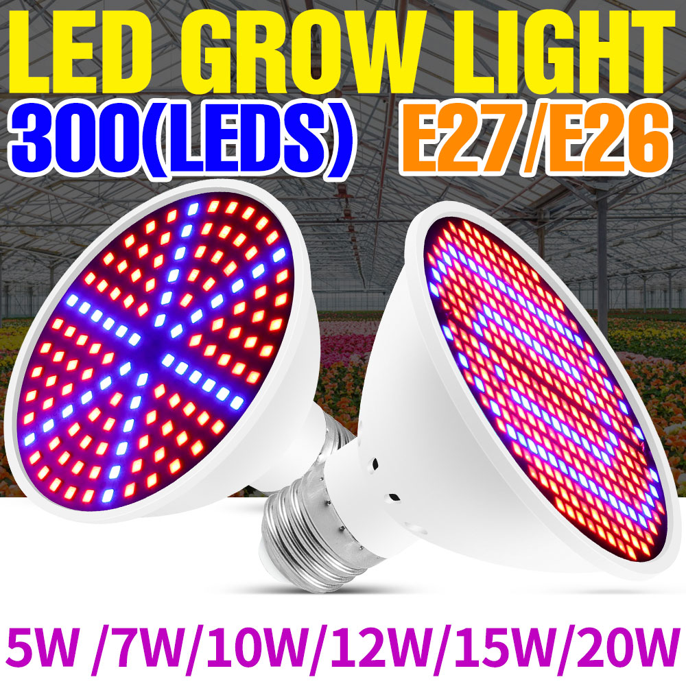 Hydroponic Grow Pod - 25W E27 Pełnospektralna lampa LED do