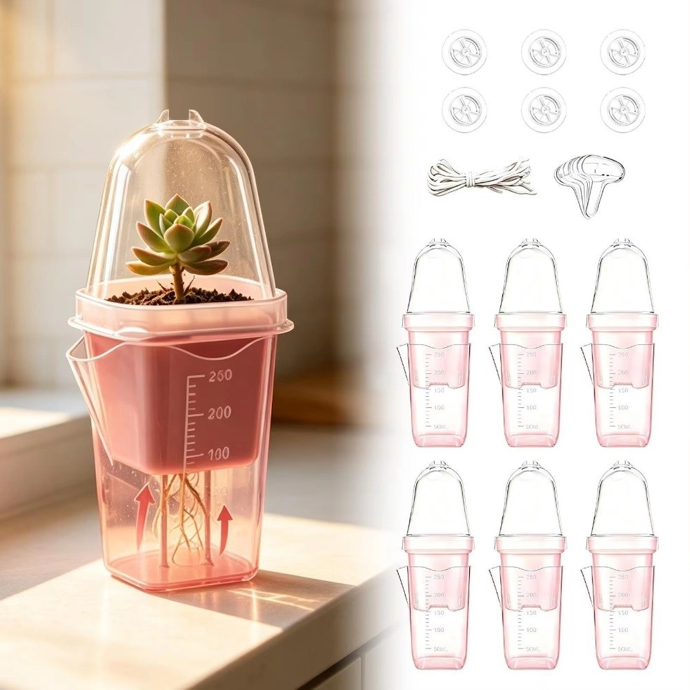 Hydroponic Grow Pod - Plastikowe doniczki samonawadniające się, dwuwarstwowa konstrukcja,