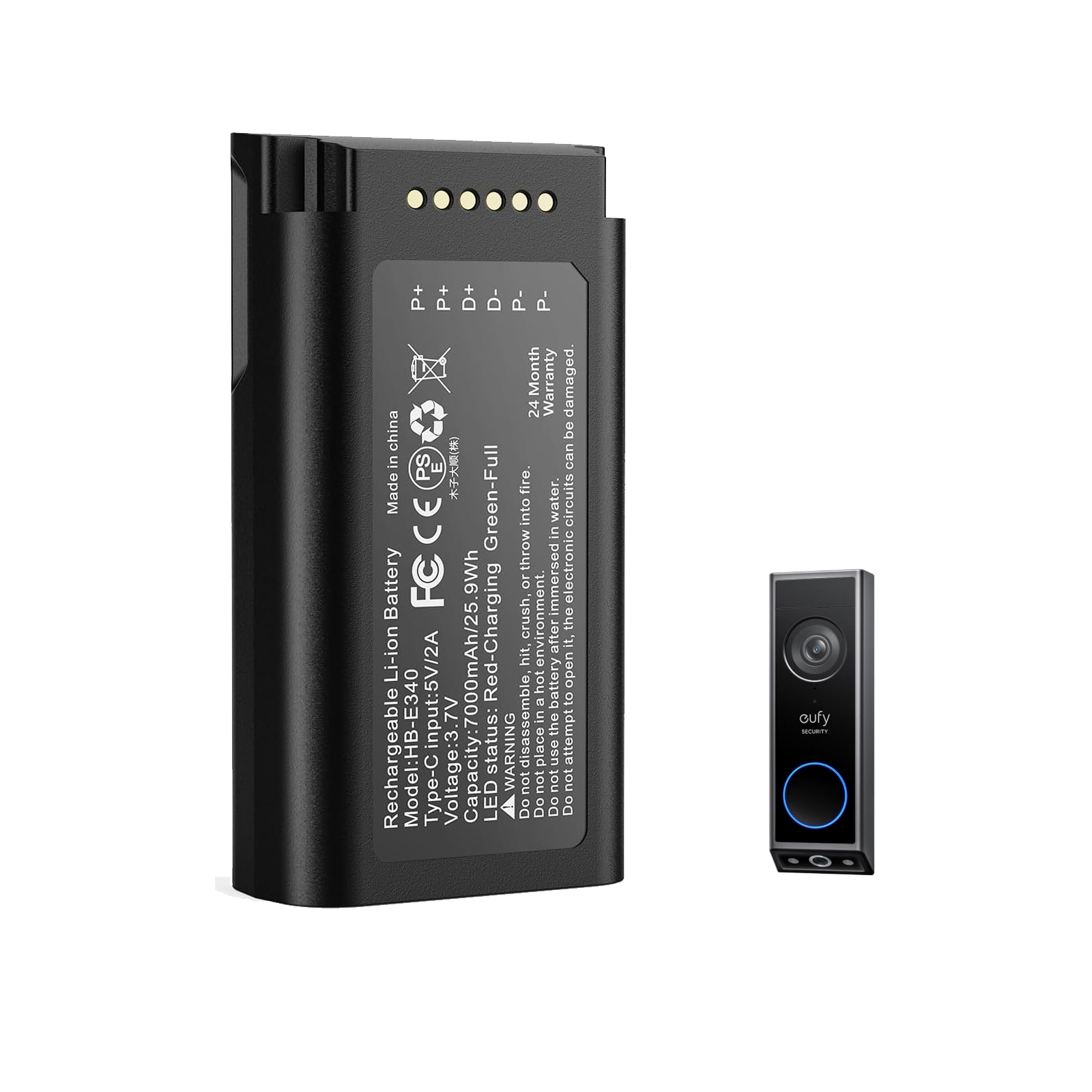 Eufy Camera S340 - Akumulator litowy 7000mAh do wideodomofonu Eufy