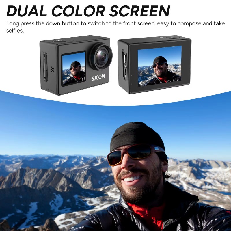 Kamera na kask Dual Screen-SJ4 – Garden Camera recenzja i cena